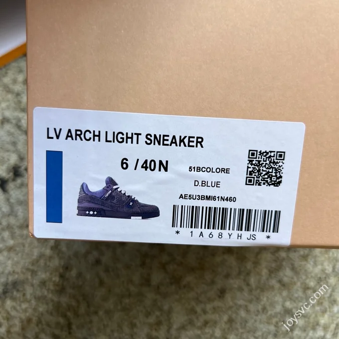 LOUIS VUITTON Trainer Denim Dark Blue Sneakers