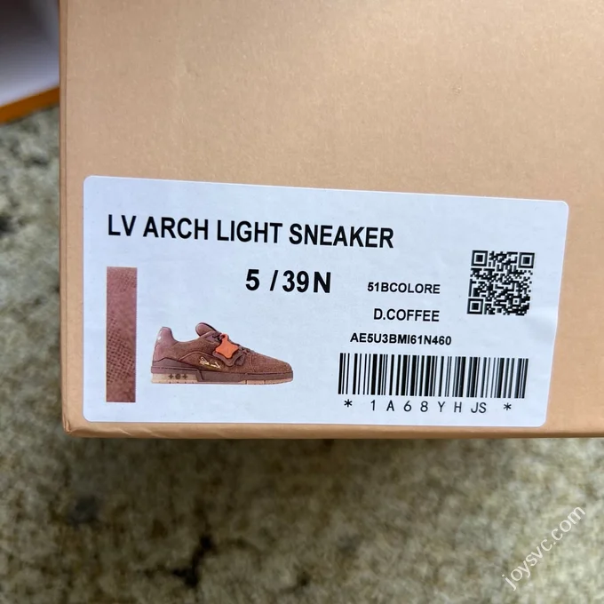 LOUIS VUITTON Trainer Denim Brown Sneakers