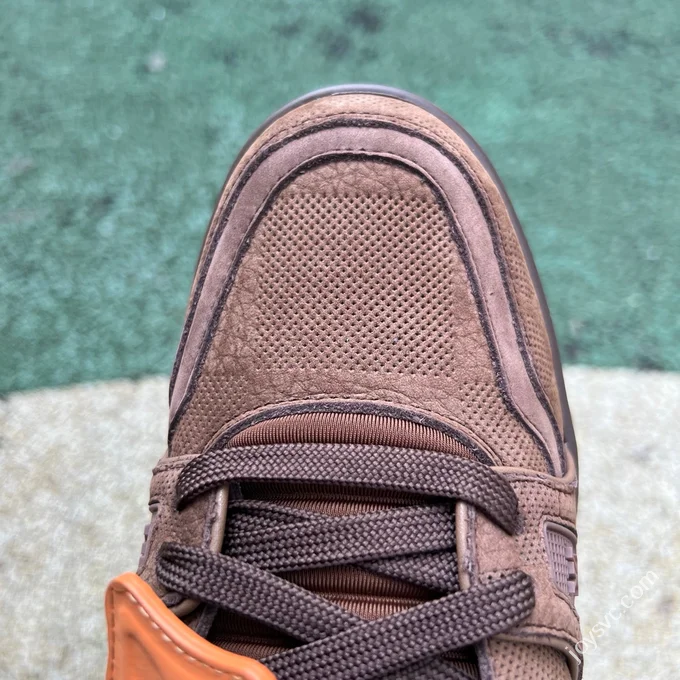 LOUIS VUITTON Trainer Denim Brown Sneakers