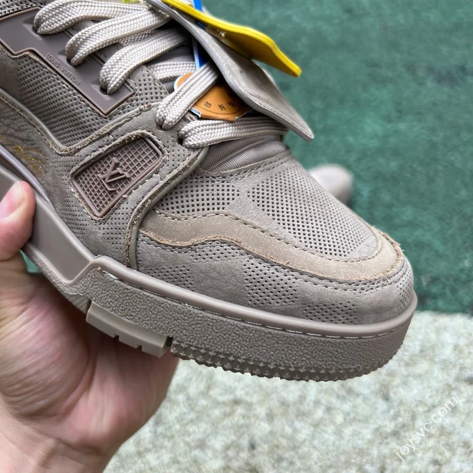 LOUIS VUITTON Trainer Denim Brown Sneakers