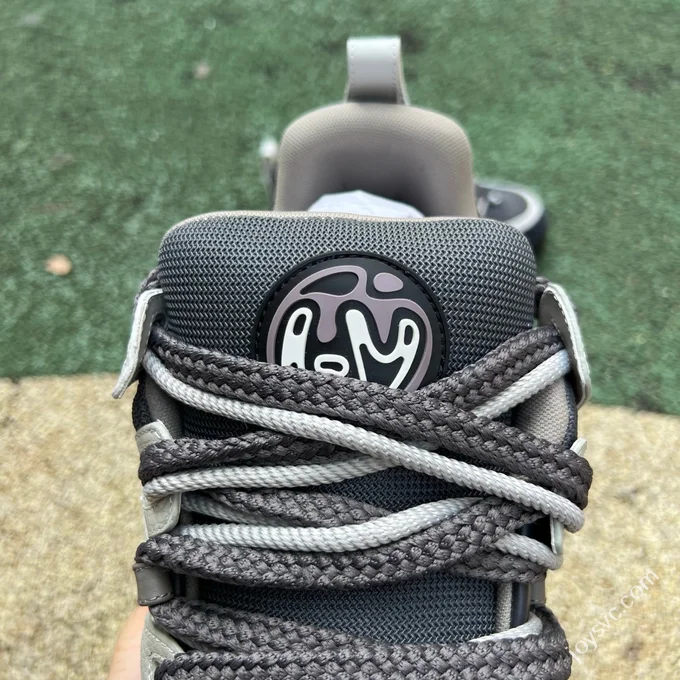 LOUIS VUITTON Skate LV Black Grey Lace-up Sneakers