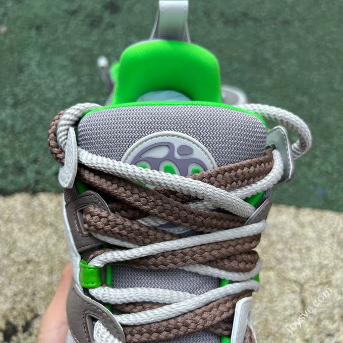 LOUIS VUITTON Skate LV Grey Green Lace-up Sneakers