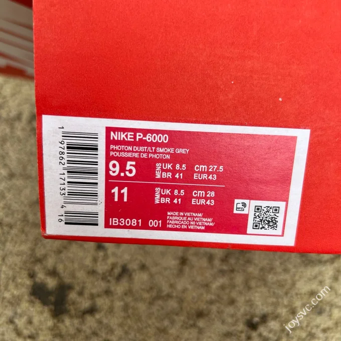 Nike P-6000 White Grey Black Low Top Sneakers IB3081-001