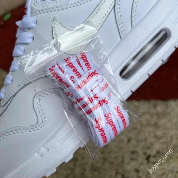 Nike Air Max 1 White Supreme Sneakers
