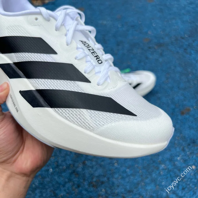 Adidas Adizero Evo SL White Black Marathon Running Shoes JH6206
