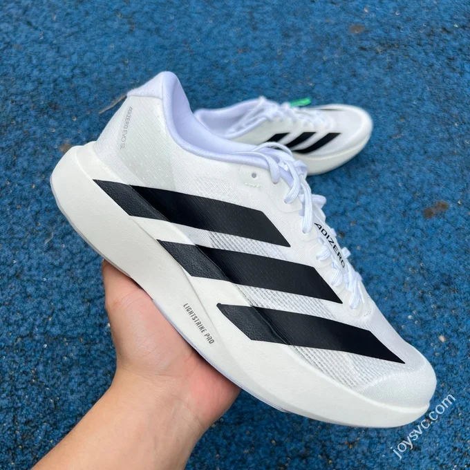 Adidas Adizero Evo SL White Black Marathon Running Shoes JH6206