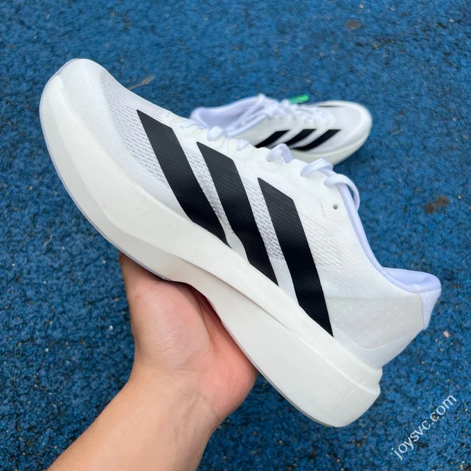 Adidas Adizero Evo SL White Black Marathon Running Shoes JH6206