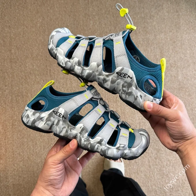 KEEN HYPERPORT H2 Grey Blue Water Shoes Sandals