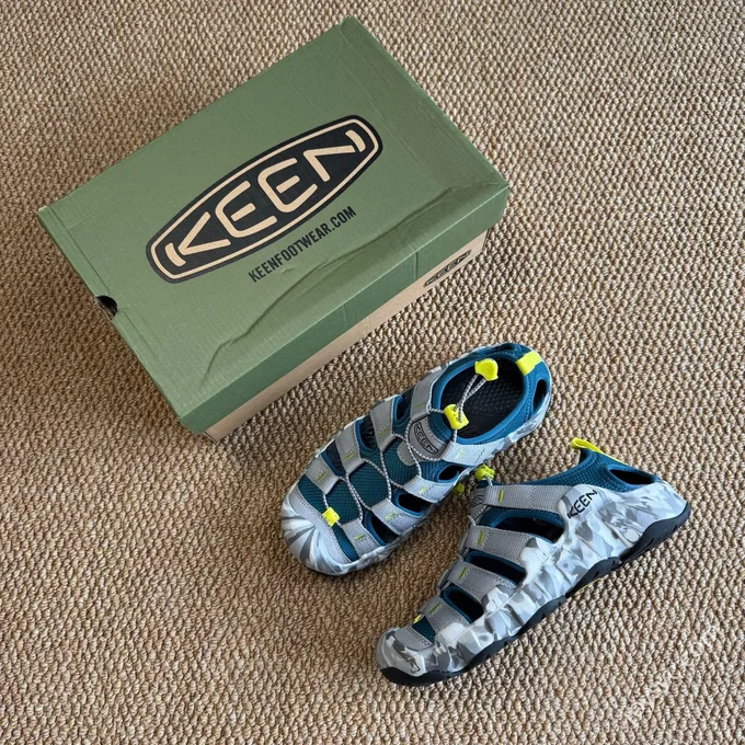 KEEN HYPERPORT H2 Grey Blue Water Shoes Sandals
