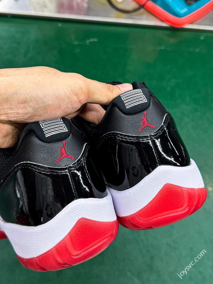 LJR Version AJ11 Black Red Low Top Sneakers