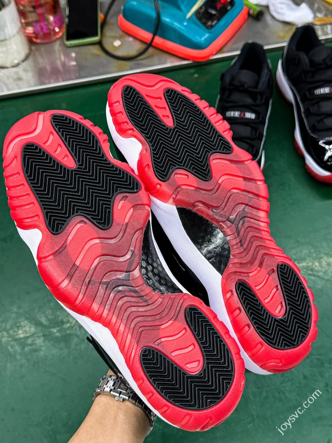 LJR Version AJ11 Black Red Low Top Sneakers