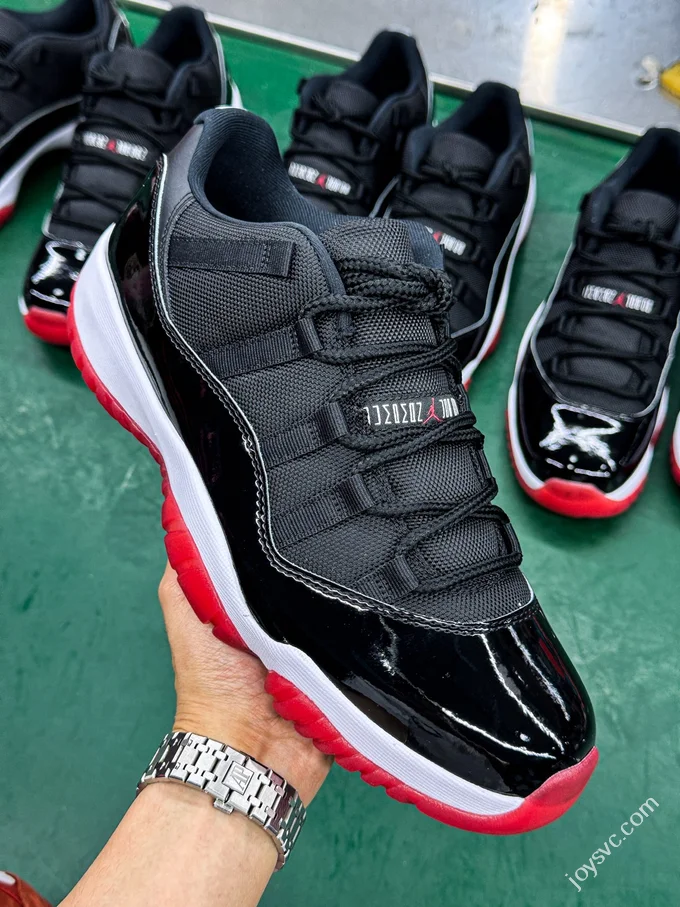 LJR Version AJ11 Black Red Low Top Sneakers