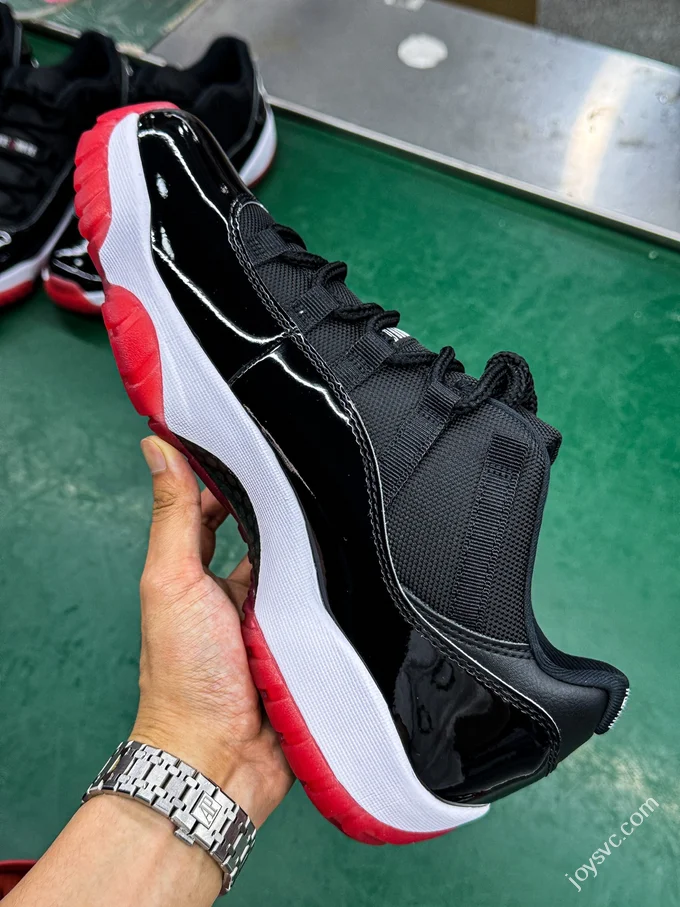LJR Version AJ11 Black Red Low Top Sneakers