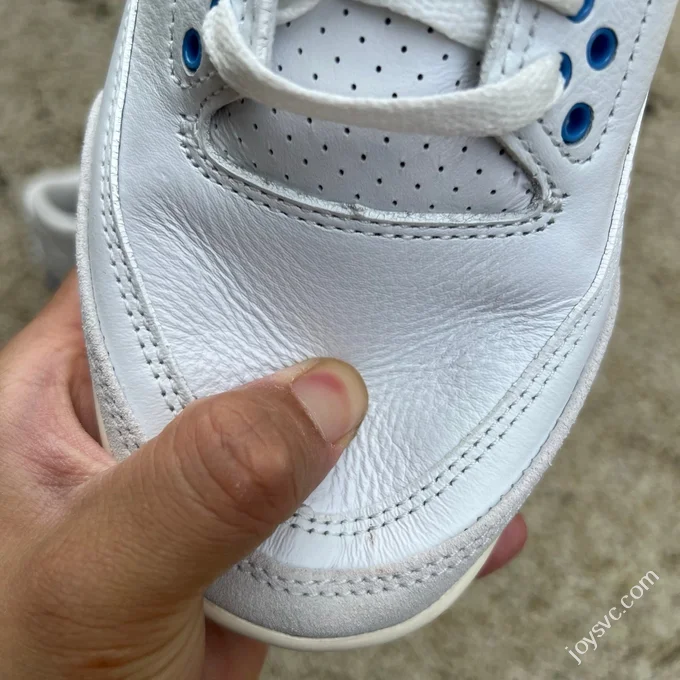 AJ3 White Grey Blue Lucky Blue Sneakers CT8532-101