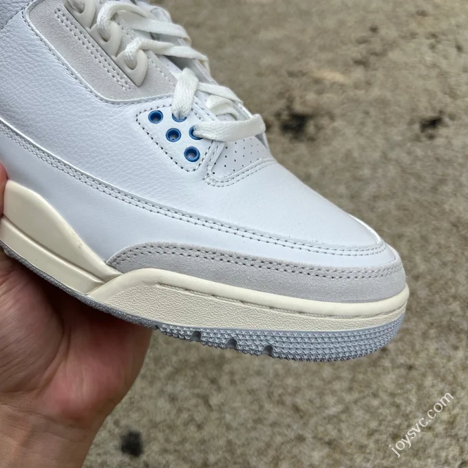 AJ3 White Grey Blue Lucky Blue Sneakers CT8532-101