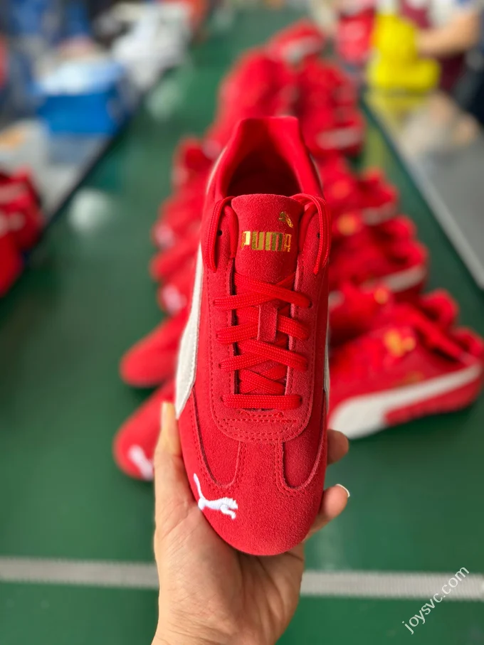CS Version Puma Speedcat OG White Red Racing Sneakers 398846 02 CS