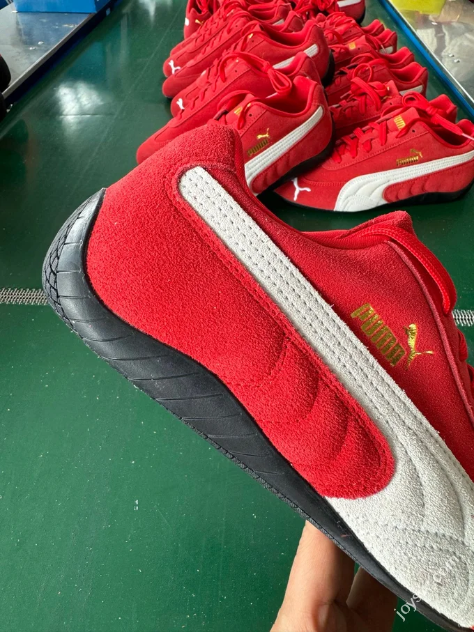 CS Version Puma Speedcat OG White Red Racing Sneakers 398846 02 CS