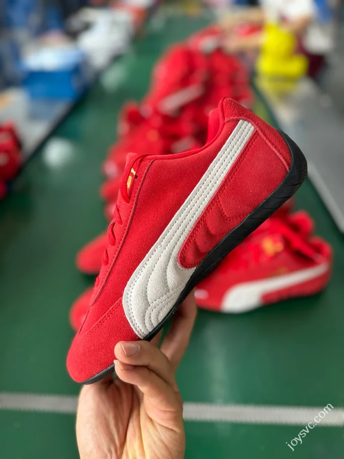 CS Version Puma Speedcat OG White Red Racing Sneakers 398846 02 CS