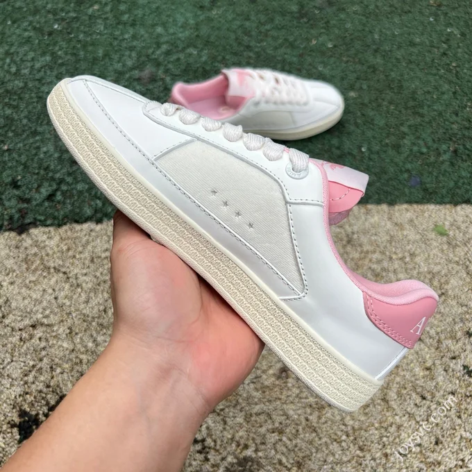 AMIRI Pacific Leather White Pink Sneakers
