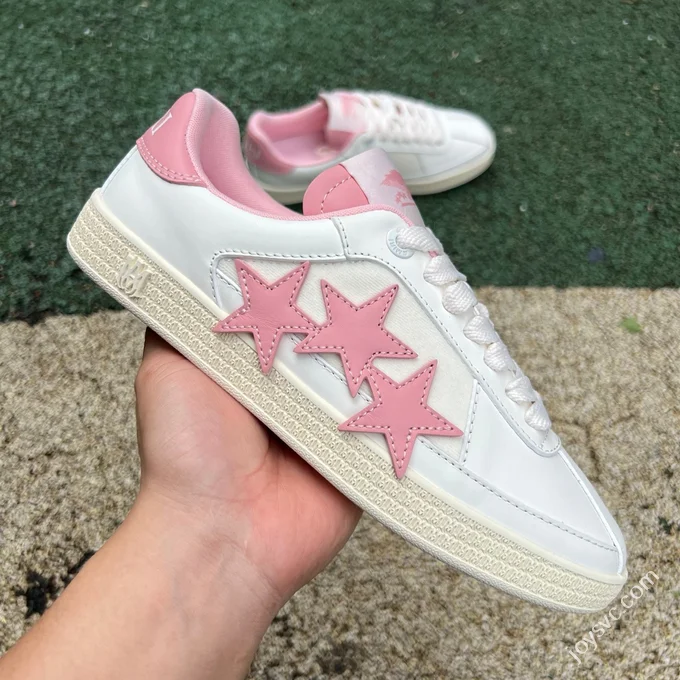 AMIRI Pacific Leather White Pink Sneakers