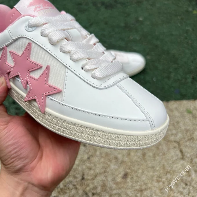AMIRI Pacific Leather White Pink Sneakers