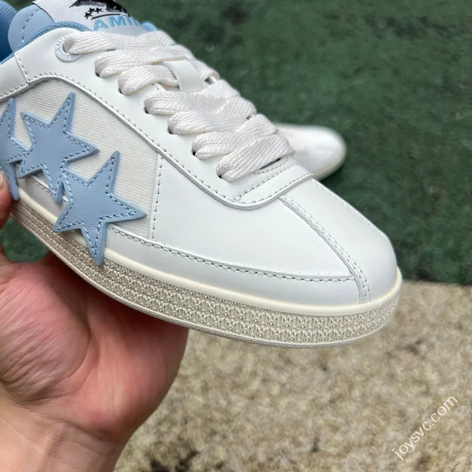 AMIRI Pacific Leather White Blue Sneakers