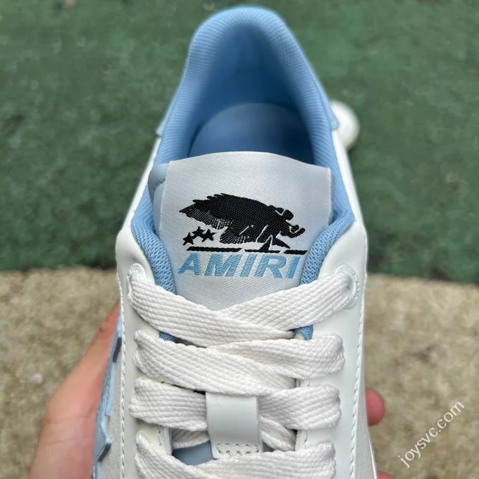 AMIRI Pacific Leather White Blue Sneakers