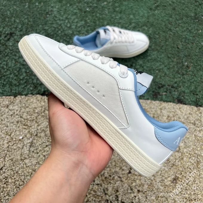 AMIRI Pacific Leather White Blue Sneakers