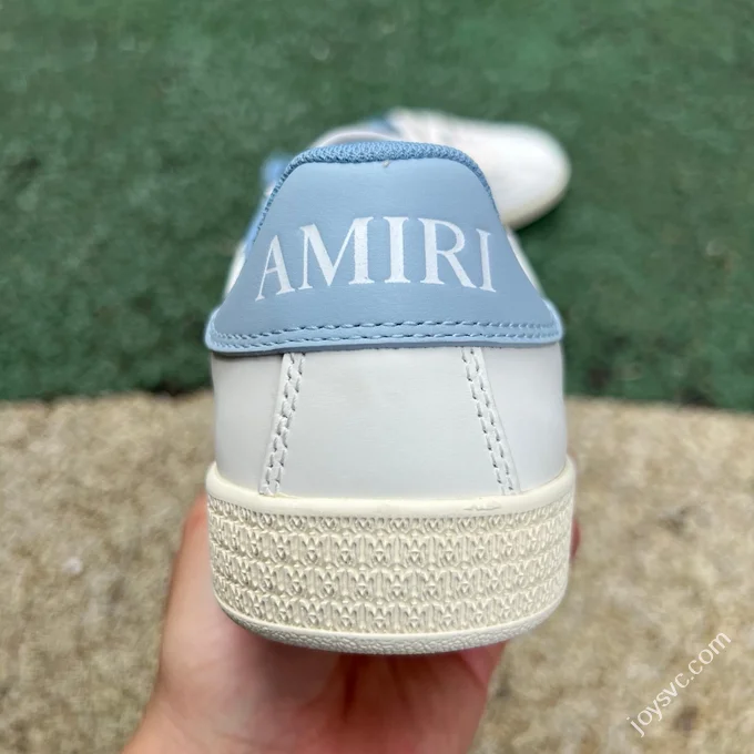 AMIRI Pacific Leather White Blue Sneakers