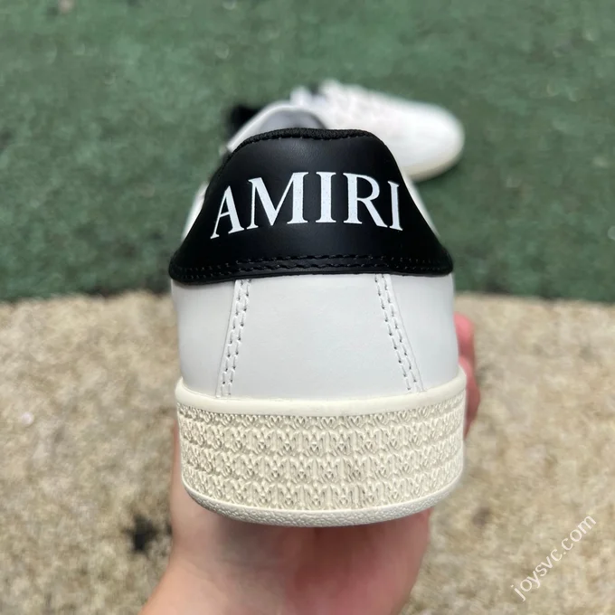 AMIRI Pacific Leather White Black Sneakers