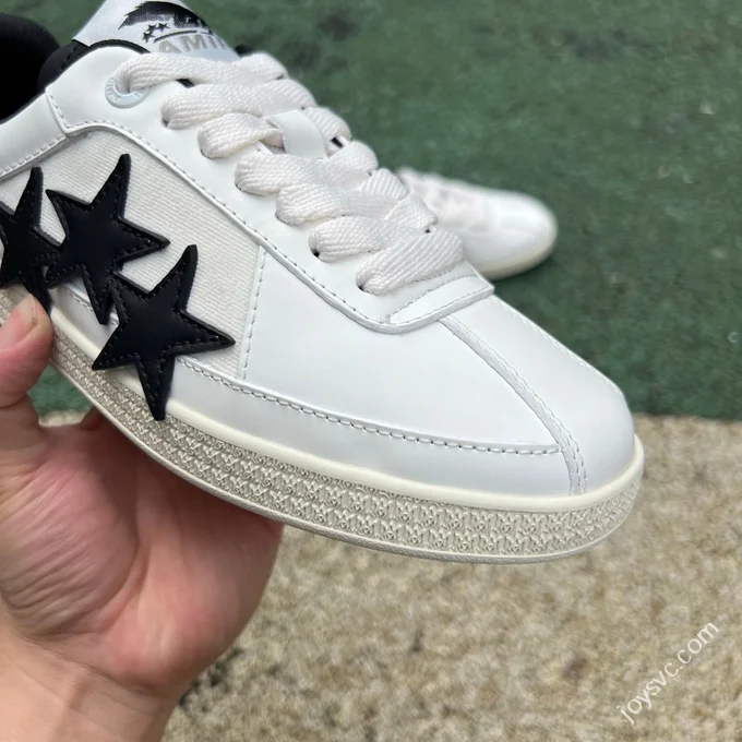 AMIRI Pacific Leather White Black Sneakers
