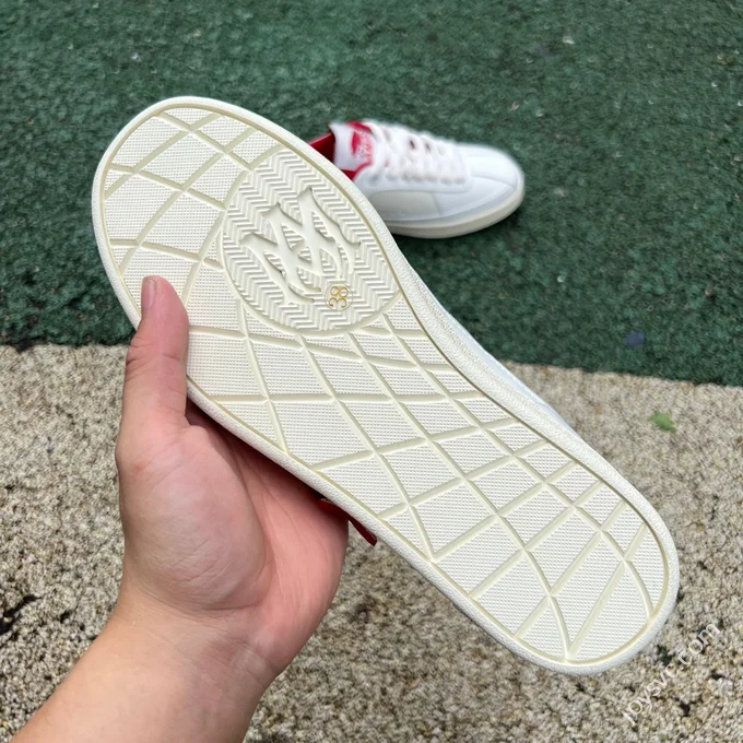 AMIRI Pacific Leather White Red Sneakers