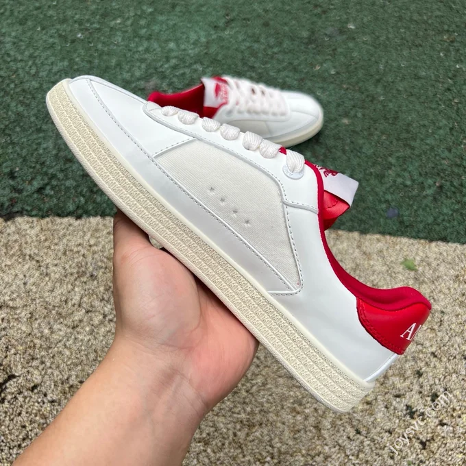 AMIRI Pacific Leather White Red Sneakers