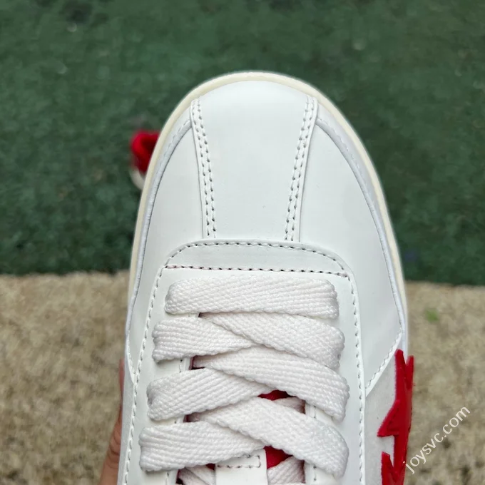 AMIRI Pacific Leather White Red Sneakers