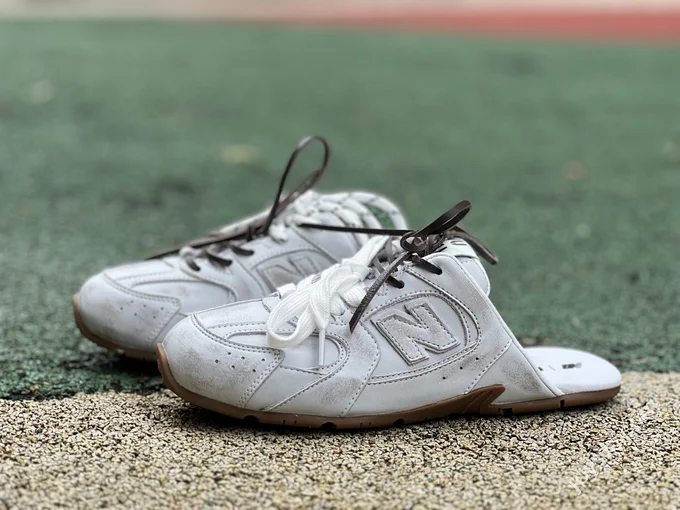 New Balance x Miu Miu White Grey Mule