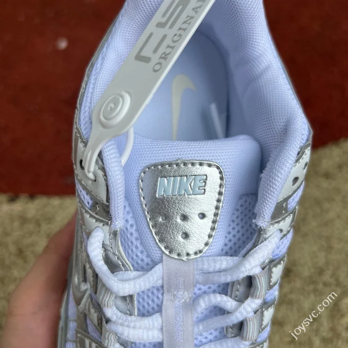 Nike P-6000 White Silver Blue Low Top Sneakers BV1021-106