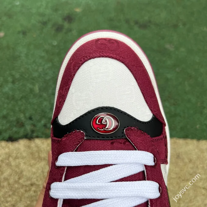 Gucci Screener Dirty Look White Red Sneakers