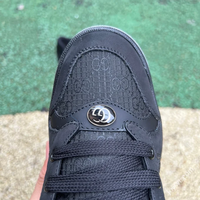 Gucci Screener Dirty Look Black Green Sneakers