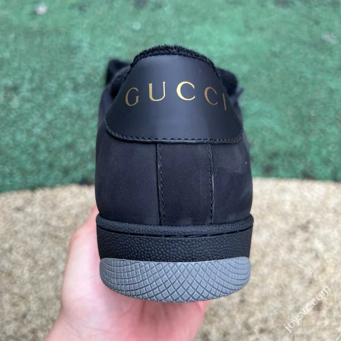Gucci Screener Dirty Look Black Green Sneakers