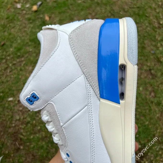 AJ3 White Grey Blue Lucky Blue Sneakers CT8532-101