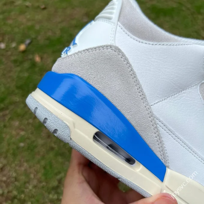 AJ3 White Grey Blue Lucky Blue Sneakers CT8532-101