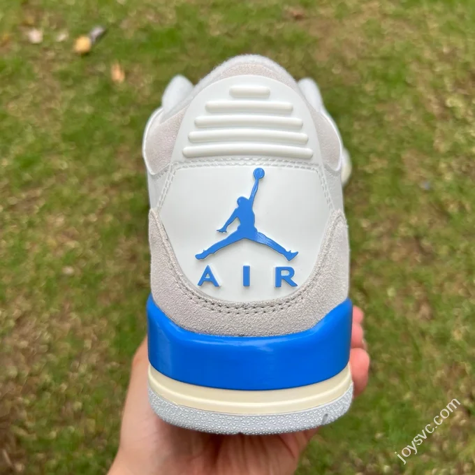 AJ3 White Grey Blue Lucky Blue Sneakers CT8532-101
