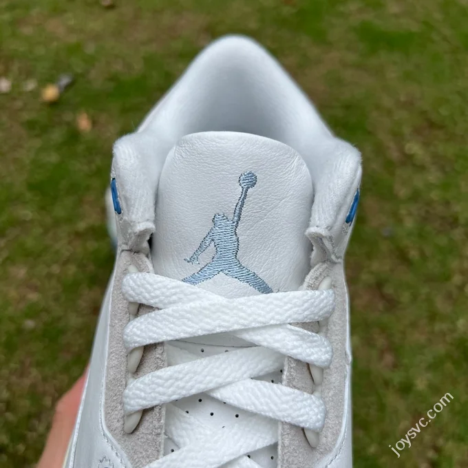 AJ3 White Grey Blue Lucky Blue Sneakers CT8532-101