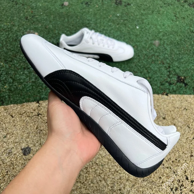 S2 Pure Original Puma Speedcat OG Low Top Retro Casual Racing Shoes White Black 401603 02