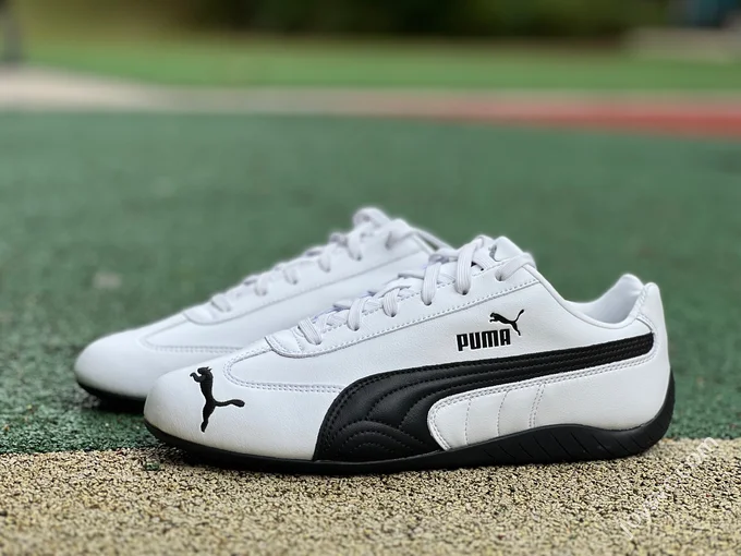 S2 Pure Original Puma Speedcat OG Low Top Retro Casual Racing Shoes White Black 401603 02