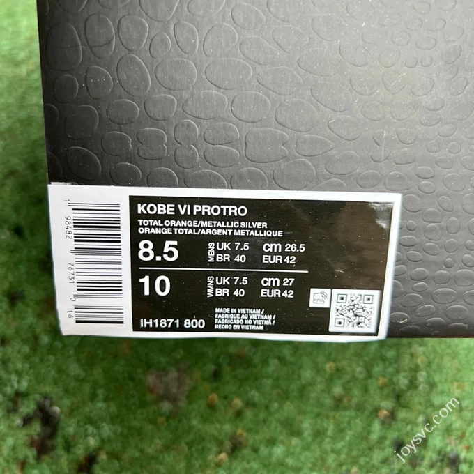 S2 Pure Original Nike Kobe 6 Protro Total Orange IH1871-800