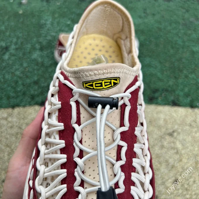 KEEN Woven White Red Shoes