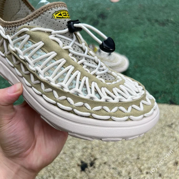 KEEN Woven White Green Shoes