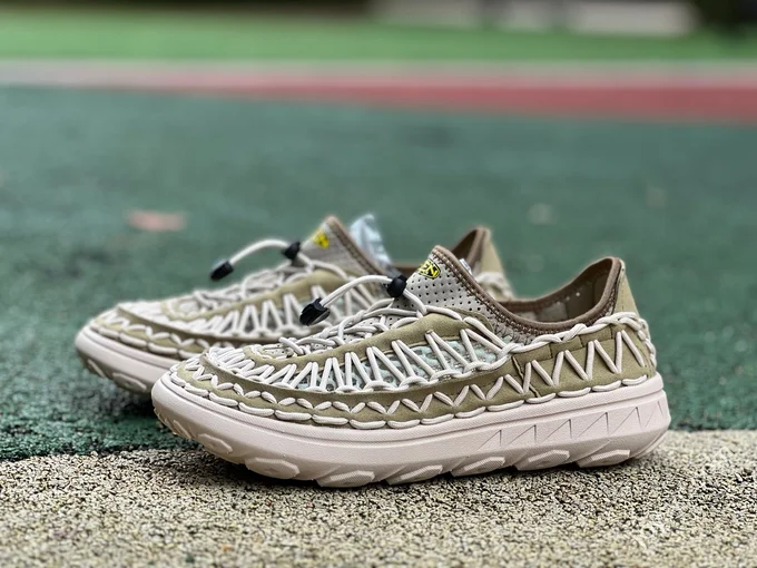 KEEN Woven White Green Shoes