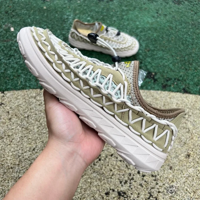 KEEN Woven White Green Shoes